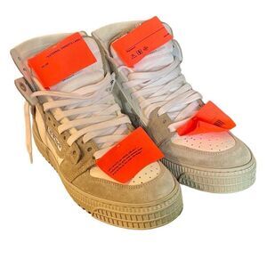 Off-White Virgil Abloh Off Court 3.0 beige suede sneaker 39